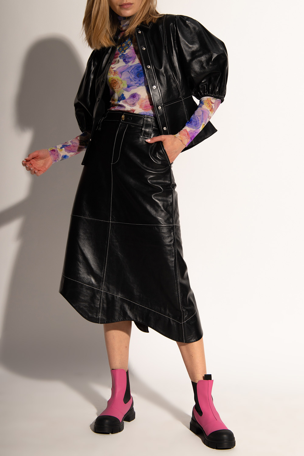 Ganni Leather skirt | Women's Clothing | Vitkac